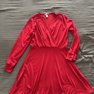 Gently Used Red Wrap Dress (Size S)